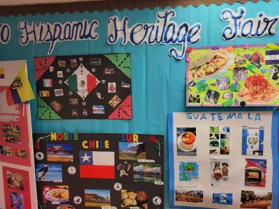 Student/Parent projects celebrating Hispanic Culture