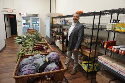Farmacy Manager Doug amid the produce
