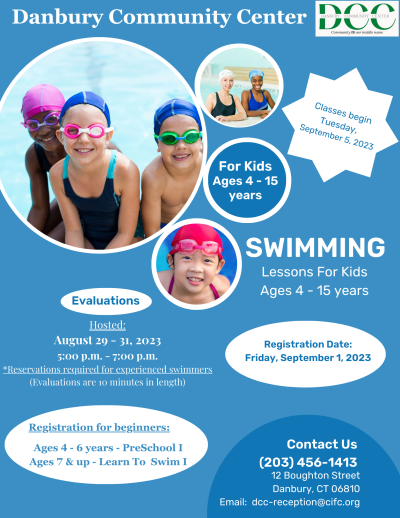 Flyer promoting swim lessons